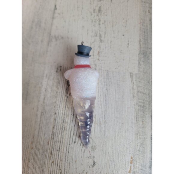 Hallmark cool icicles snowman ornament Xmas - Picture 5 of 5